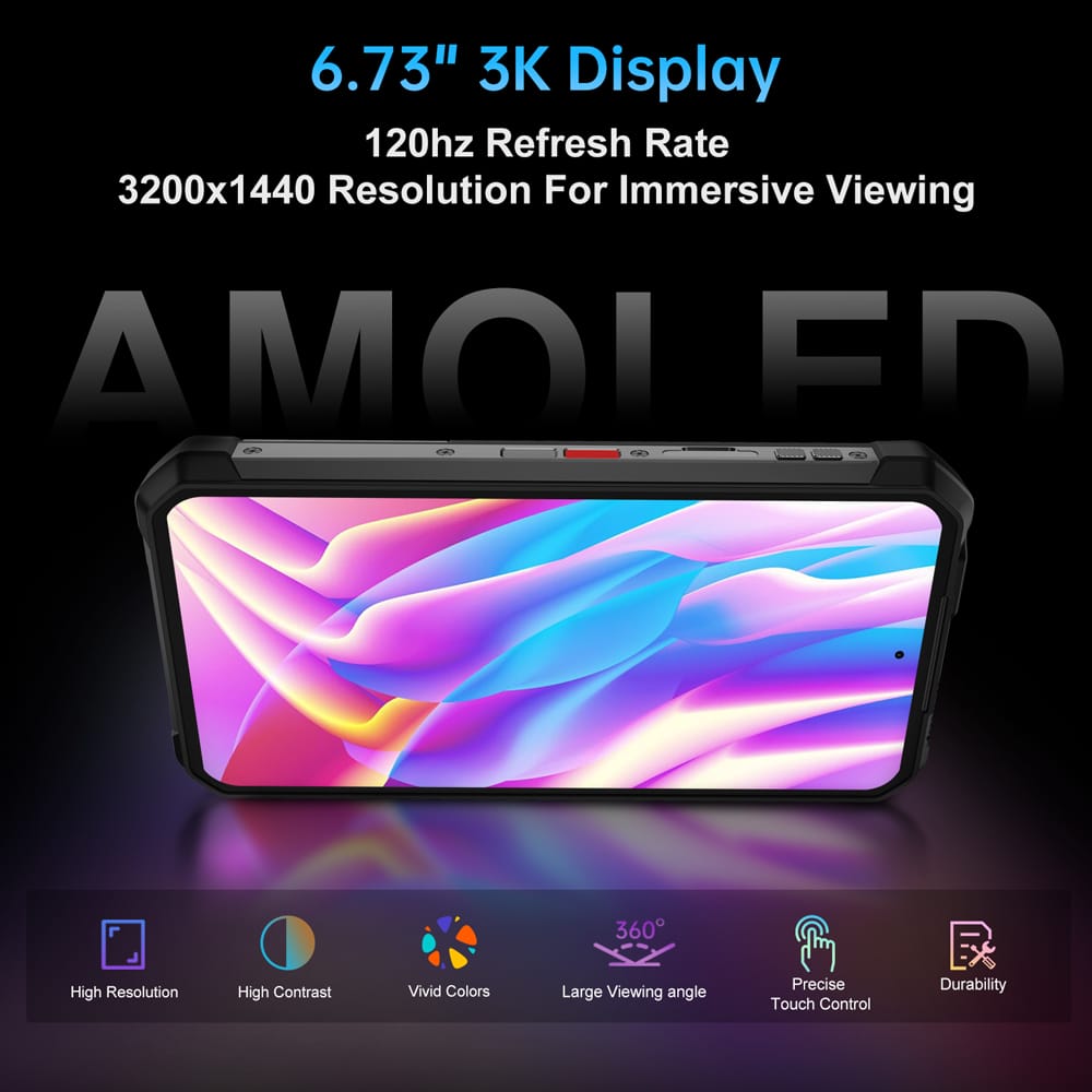 TANK 4 Pro rugged projector phone with 720p projection, long-lasting battery, and waterproof shockproof body