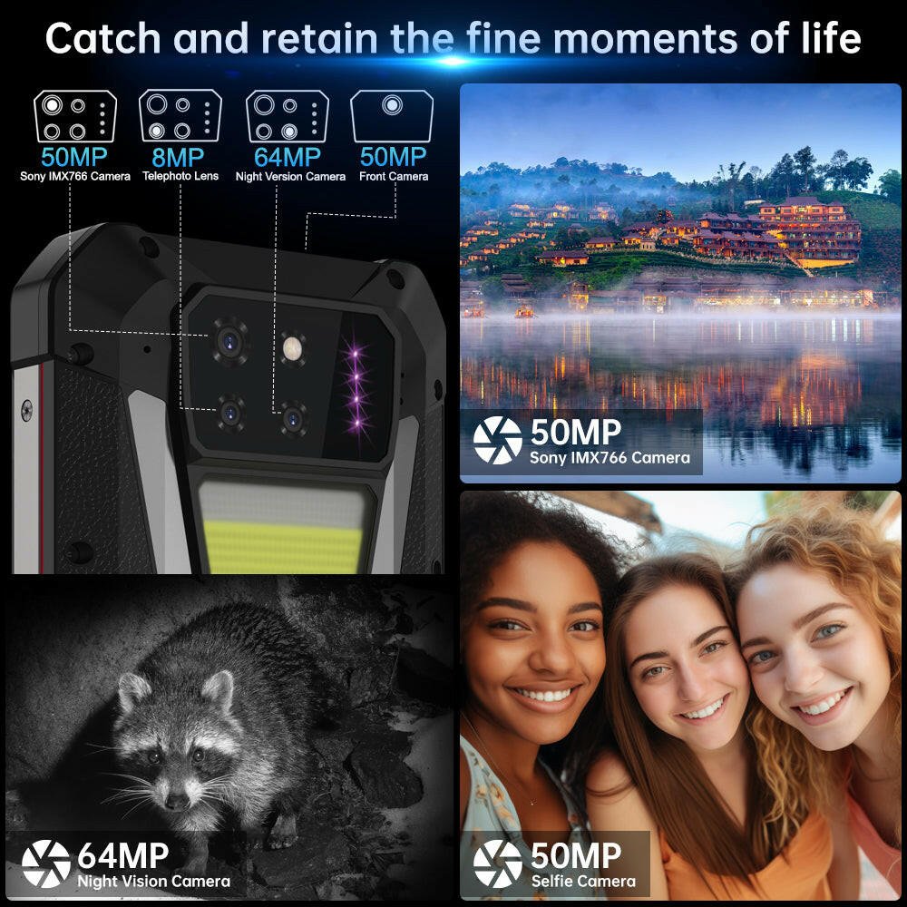 SHARK - Compact 5G Rugged Phone with Dimensity 8200 and 15600mAh Power - 8849 Official Store