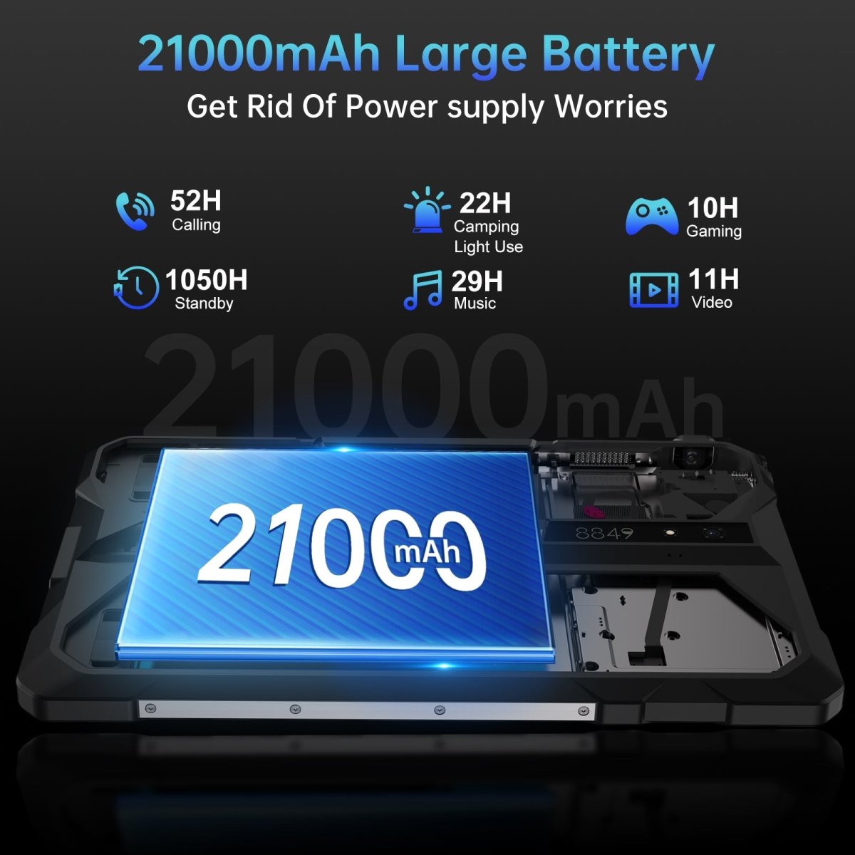 TANK Pad - The First 5G Rugged Tablet with Built - in Projector - 8849 Official Store