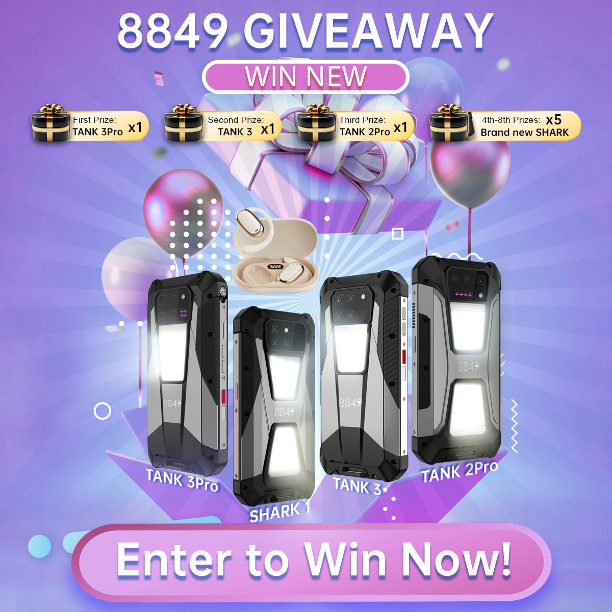 Join Our Exciting Giveaway on Facebook & Instagram! - 8849 Official Store