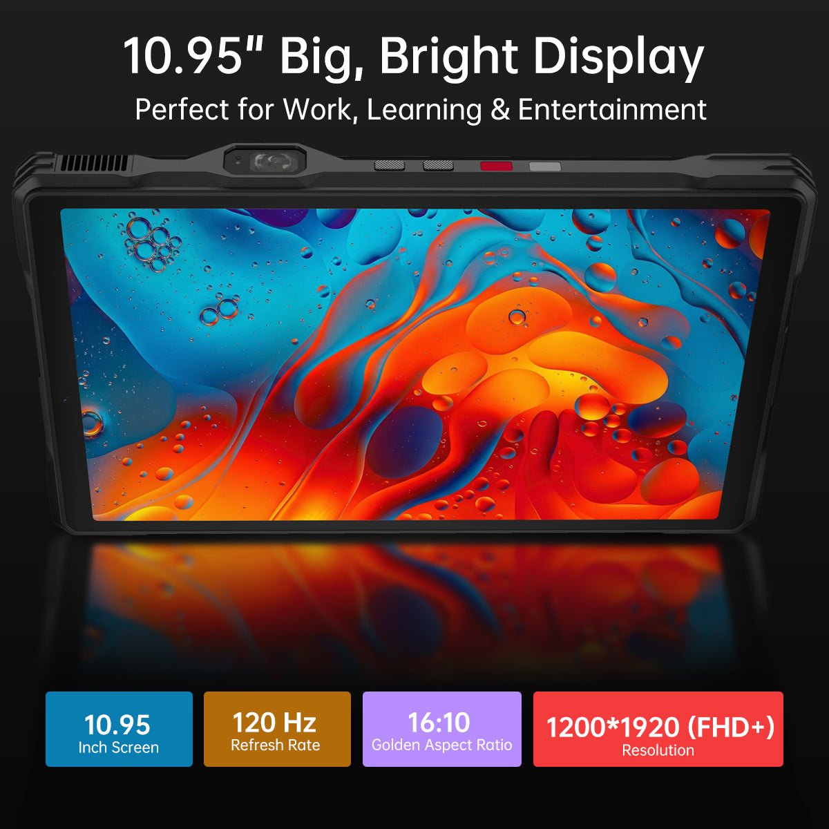 Tank Pad Ultra – World's 1st Rugged Tablet | 260 Lumen 1080P Projector