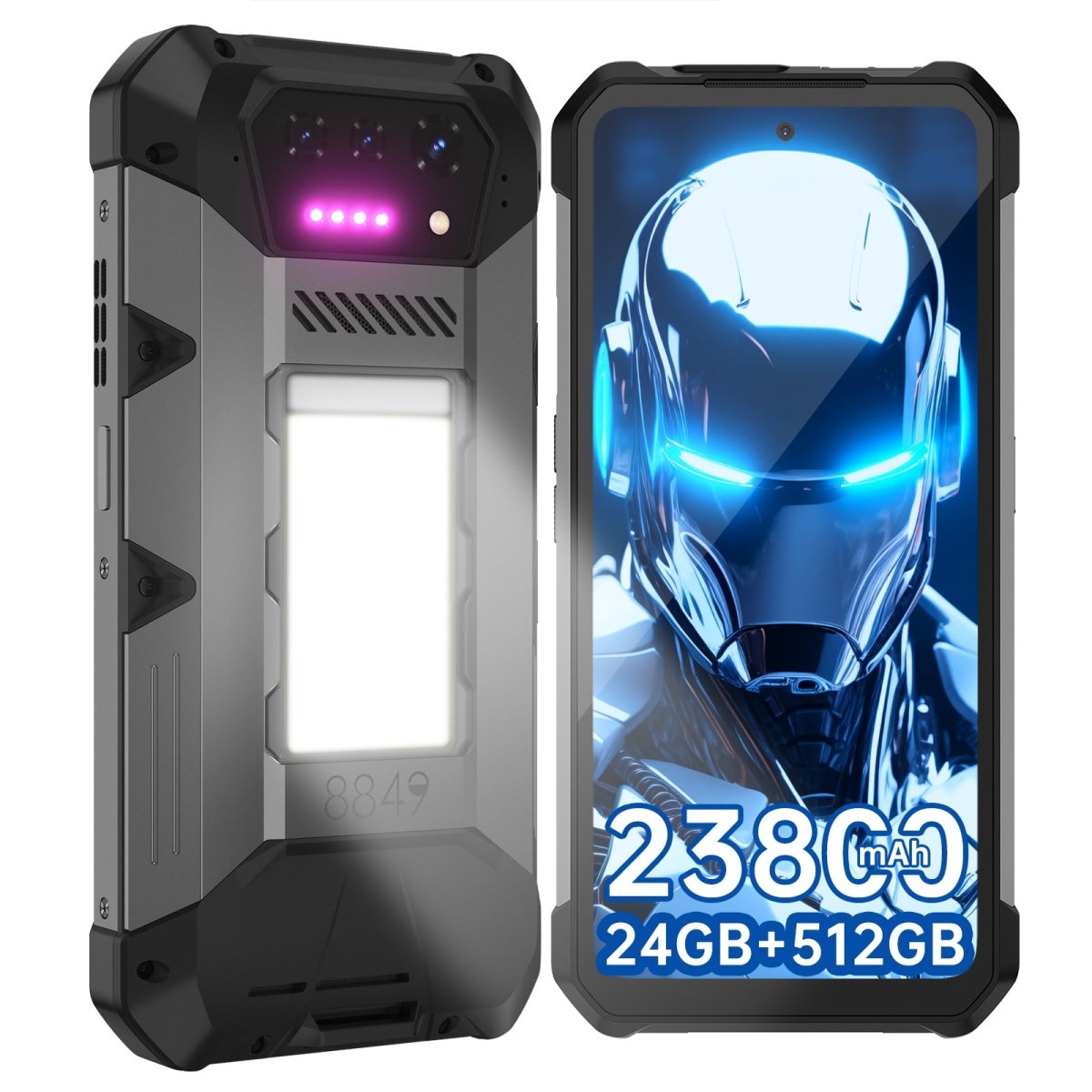 8849 Hike: Il Primo Smartphone Resistente con Torcia 1200 Lumen e Raggio 200 Metri