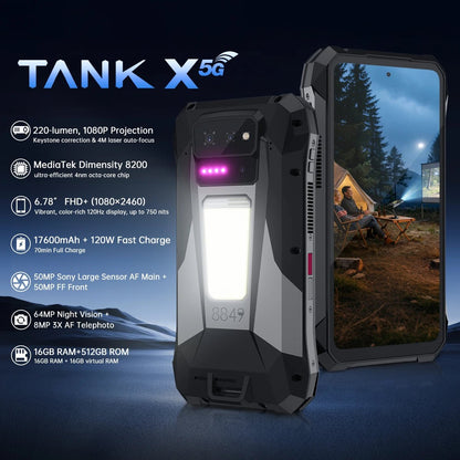 TANK X – World’s First Rugged Projector Phone with 1080P Projection & Superior Performance (Pre - order) - 8849 Official Website