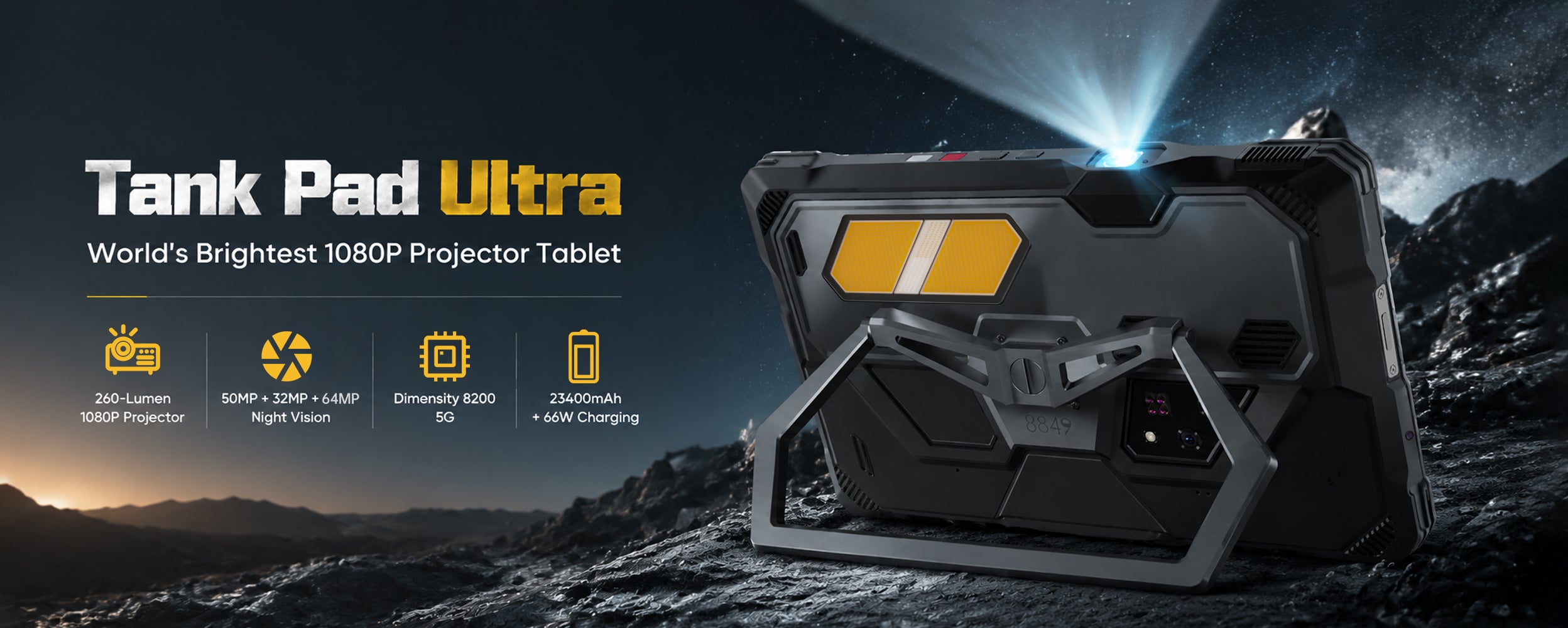 Digitallyページ 8849 TANK X | Global Launch of Rugged Smartphone with 1080P Projection