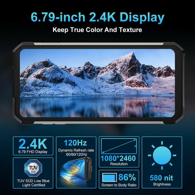 TANK 2 Pro - Rugged Projector Phone with 23800mAh Battery