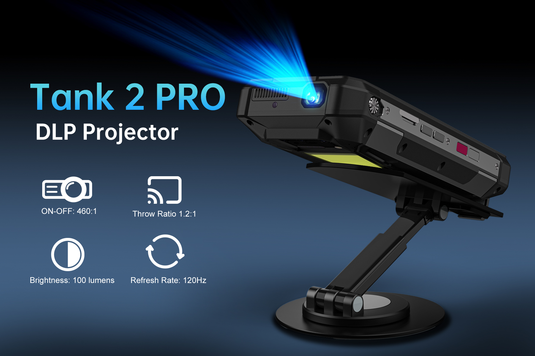 tank2 pro projector 1800